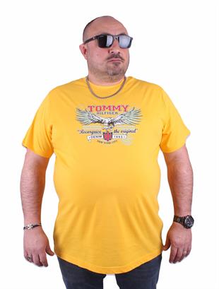 Erkek Büyük Beden TMY Tişört 23164 HARDAL