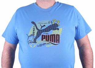 Erkek Büyük Beden PM Tişört 23163 MAVI