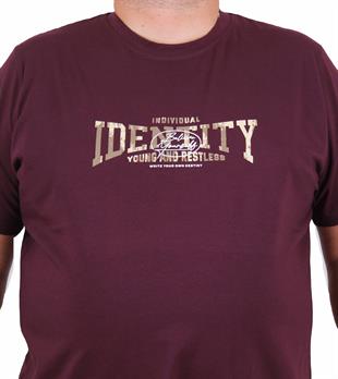 Starbattal Erkek Büyük Beden Sıfır Yaka Tişört Identity 25189 MURDUM