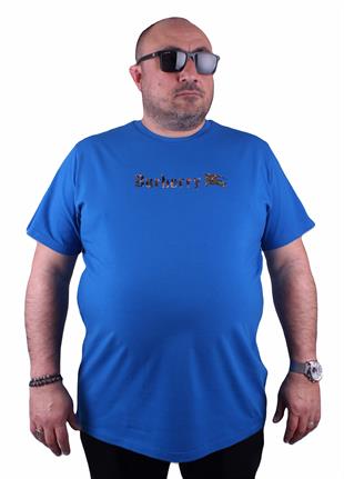 BURB Sıfır Yaka Tişört 23153 SAKS