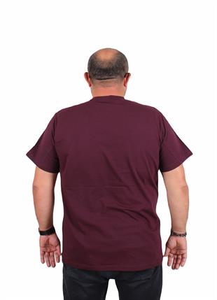 Starbattal Erkek Büyük Beden Sıfır Yaka Tişört Lets Do It 25186 MURDUM