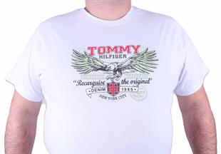 Erkek Büyük Beden TMY Tişört 23164 BEYAZ