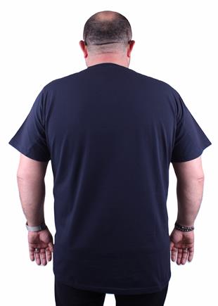 MNC Sıfır Yaka Tişört 23155 LACIVERT