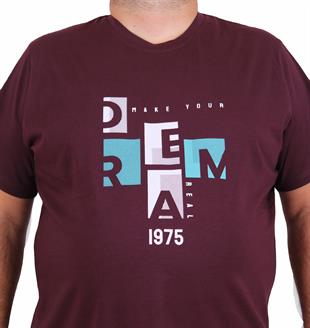 Starbattal Erkek Büyük Beden Sıfır Yaka Tişört Dream 25183 MURDUM