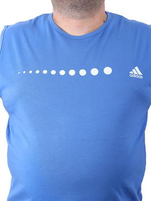 Büyük Beden Erkek Atlet Bisiklet Yaka Adds Saks 22124-2 Std