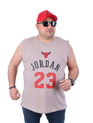 Büyük Beden Erkek Atlet Bisiklet Yaka JRDN Toprak 22135-4 Std