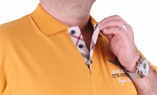 Starbattal Erkek Büyük Beden Polo Tişört Eagle Face 23400 HARDAL