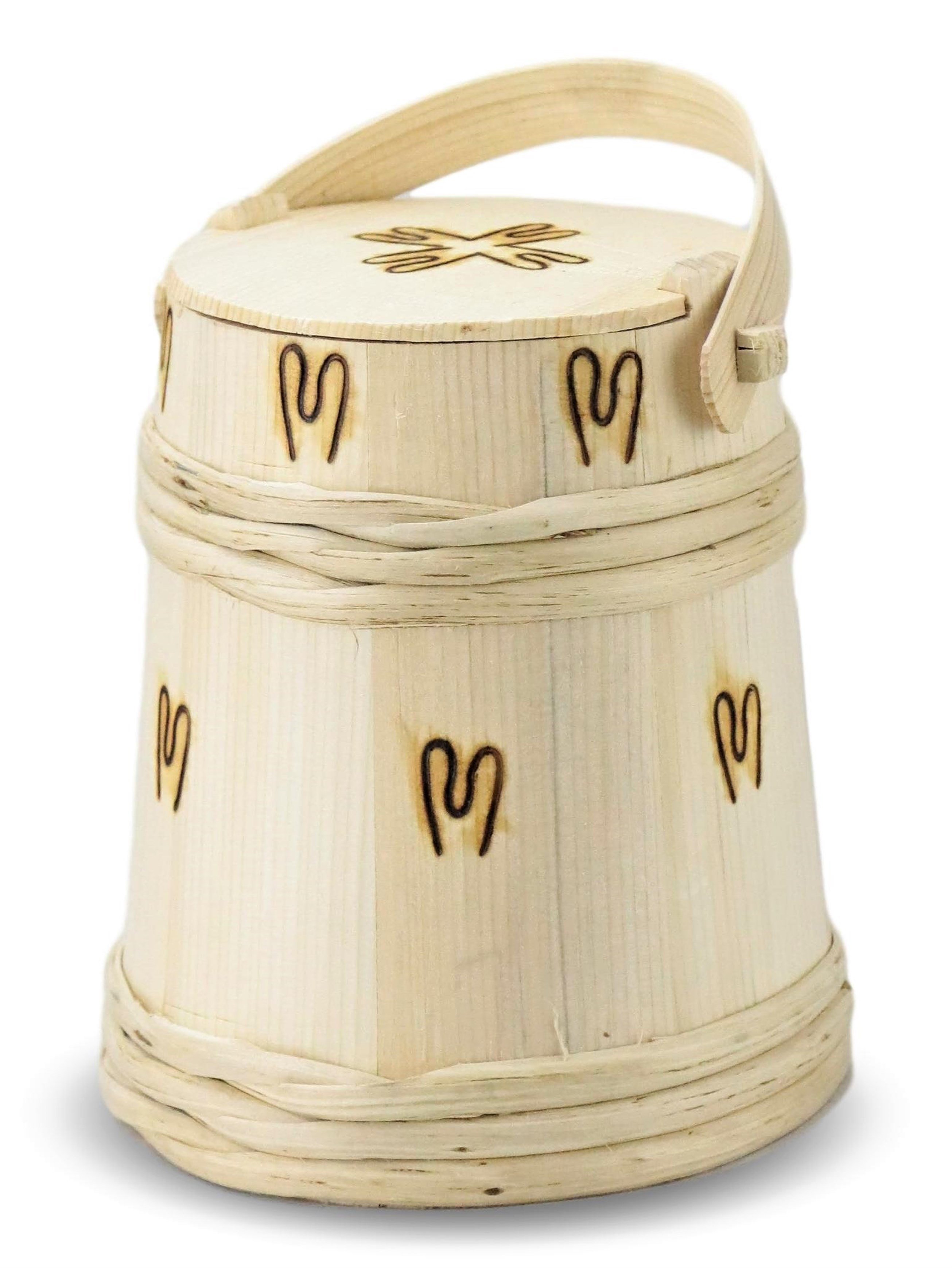 Trabzon Yöresel HediyeliklerSonay Bakırcılık2,5 lt Külek Ahşap Tereyağ Saklama Kabı 3 lt