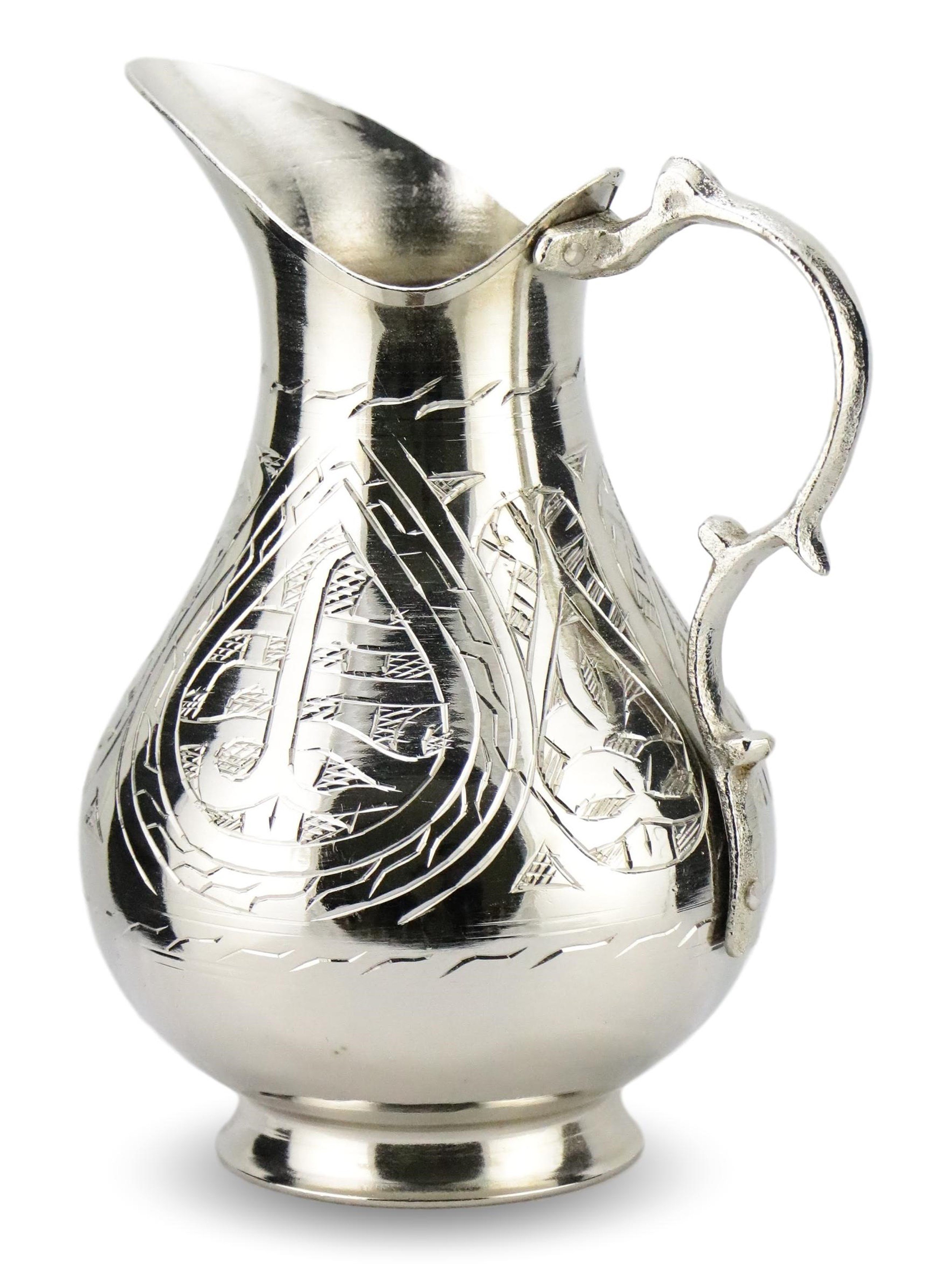 Bakır Sürahi ve MaşrabaSonay BakırcılıkAğır İşlemeli Keski Bakır Sürahi