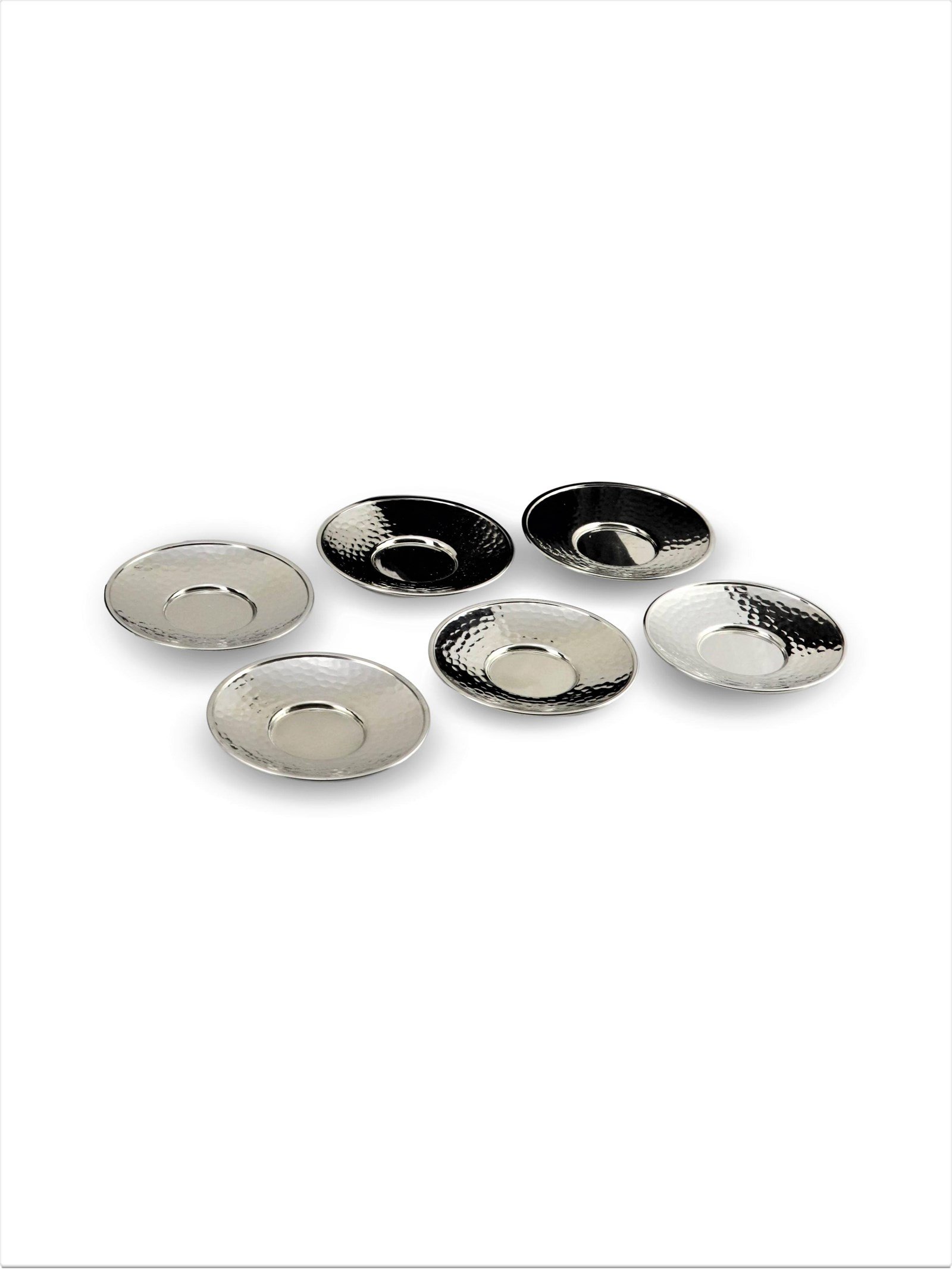 Bakır Çay TakımlarıSonay BakırcılıkBakır Dövme Altılı Çay Tabağı