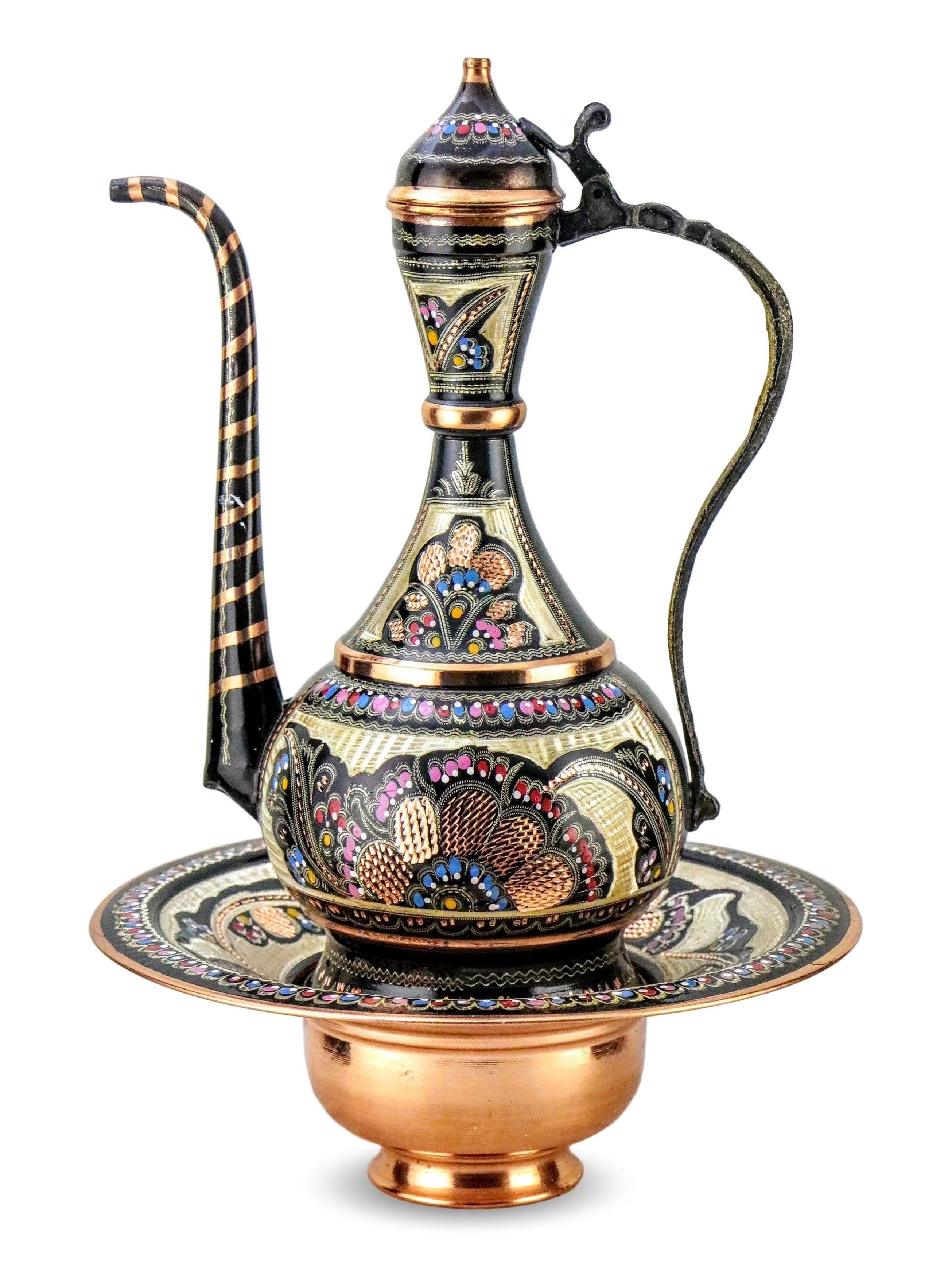 Gül Çiçek Lüx Bakır ibrik