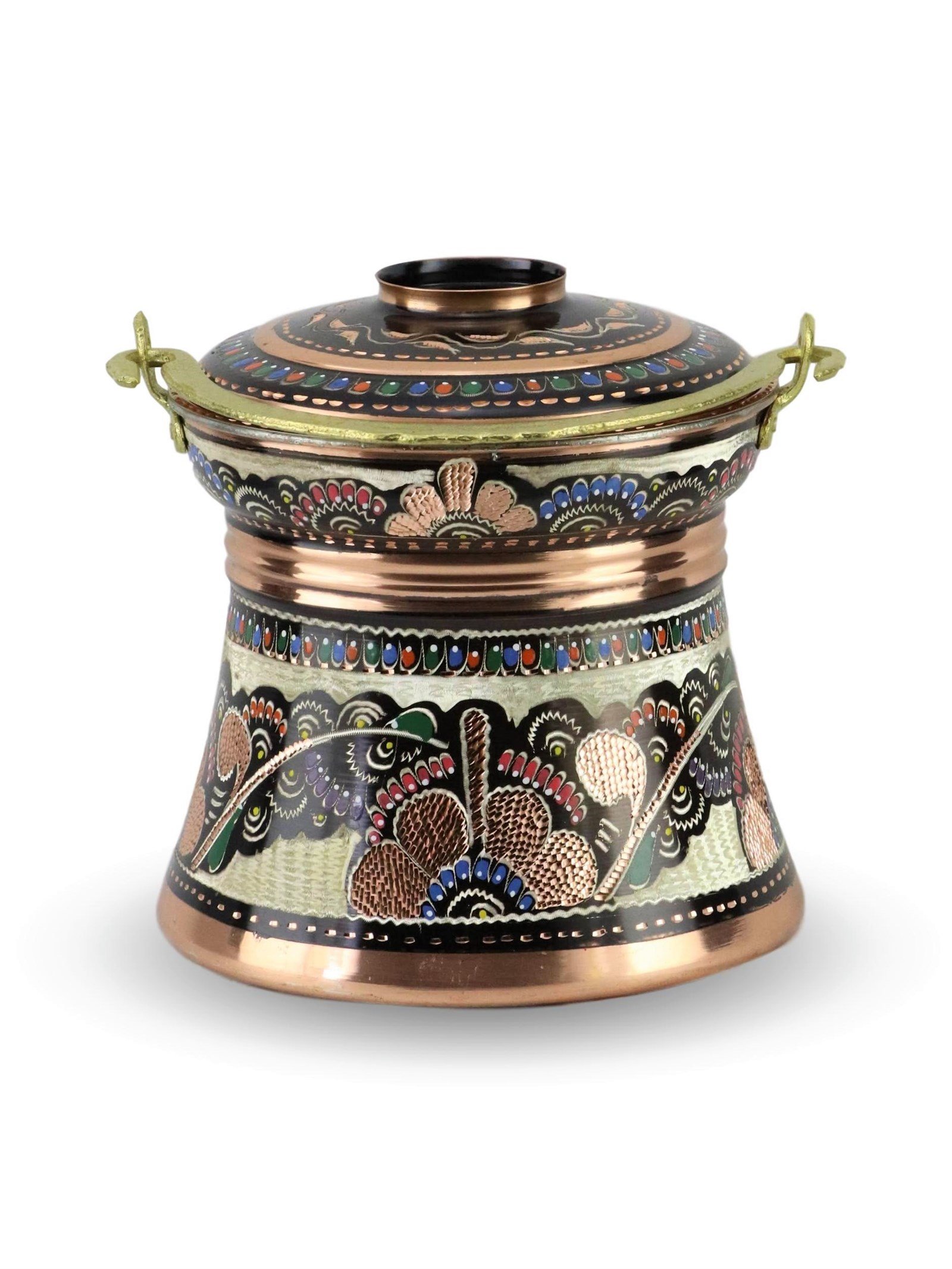 Bakır BakraçSonay BakırcılıkGül Çiçek Yoğurt Bakır Bakraç 3 LT