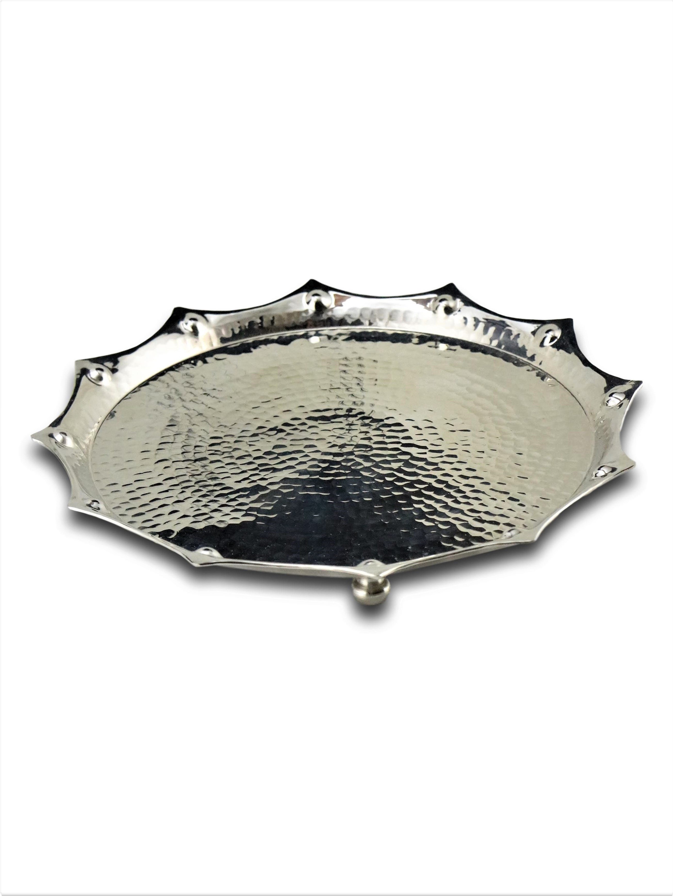 Köşeli Bakır Tepsi 30 cm