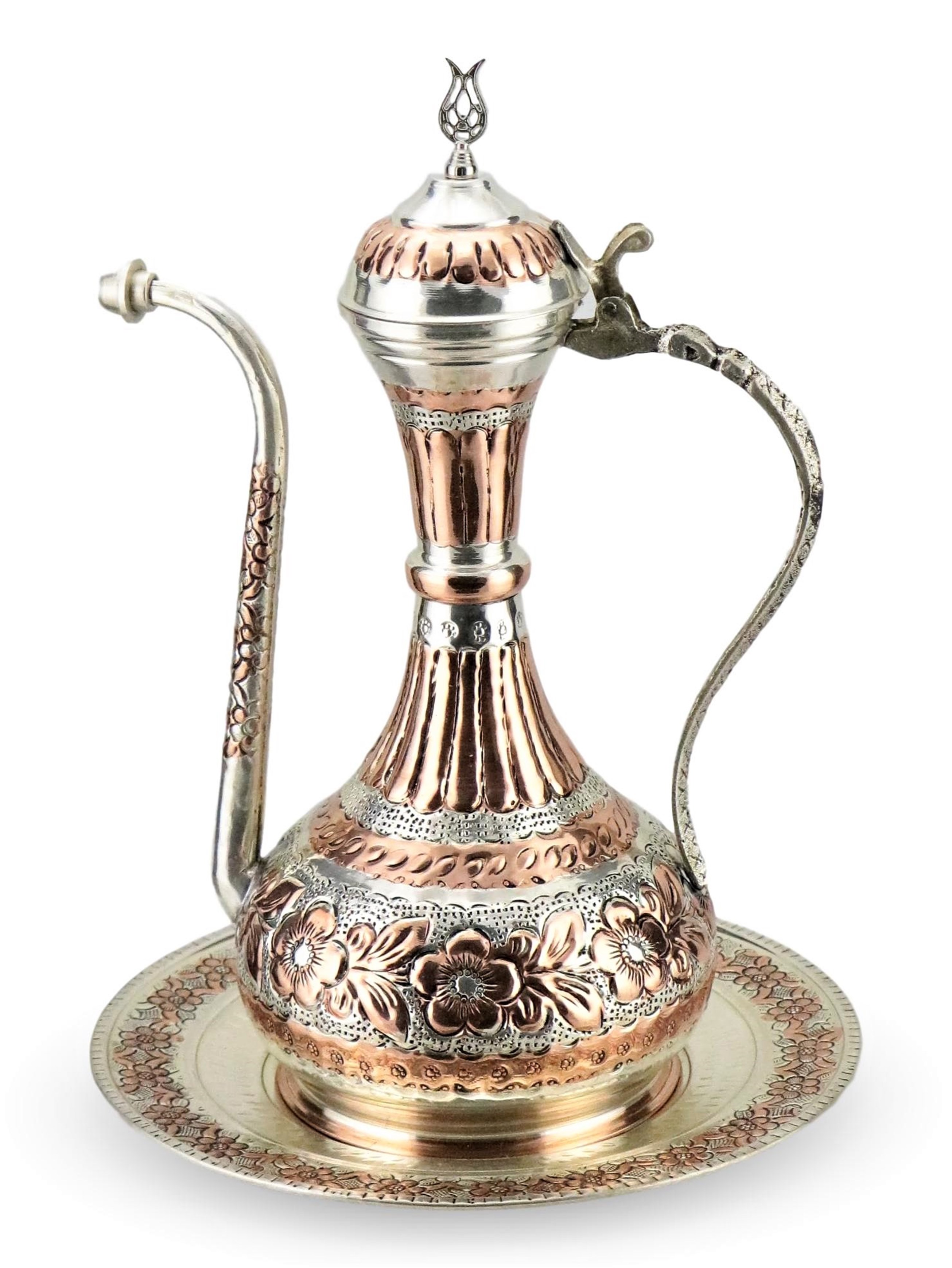 Bakır Gügüm ve İbriklerSonay BakırcılıkLüx Hürrem İşlemeli Bakır İbrik