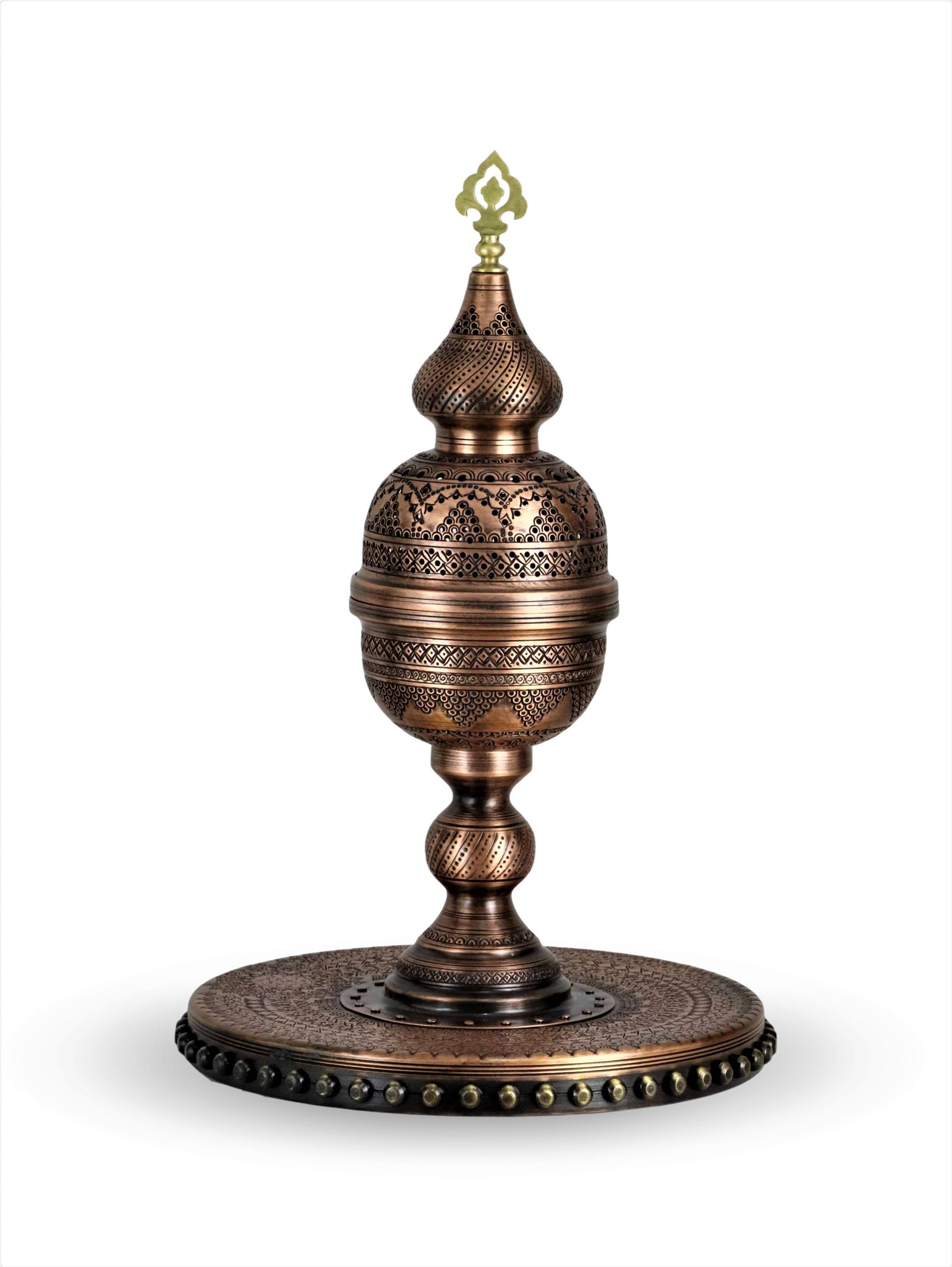 BuhurdanlıkSonay BakırcılıkOsmanlı Motifli Sultan Bakır Buhurdanlık