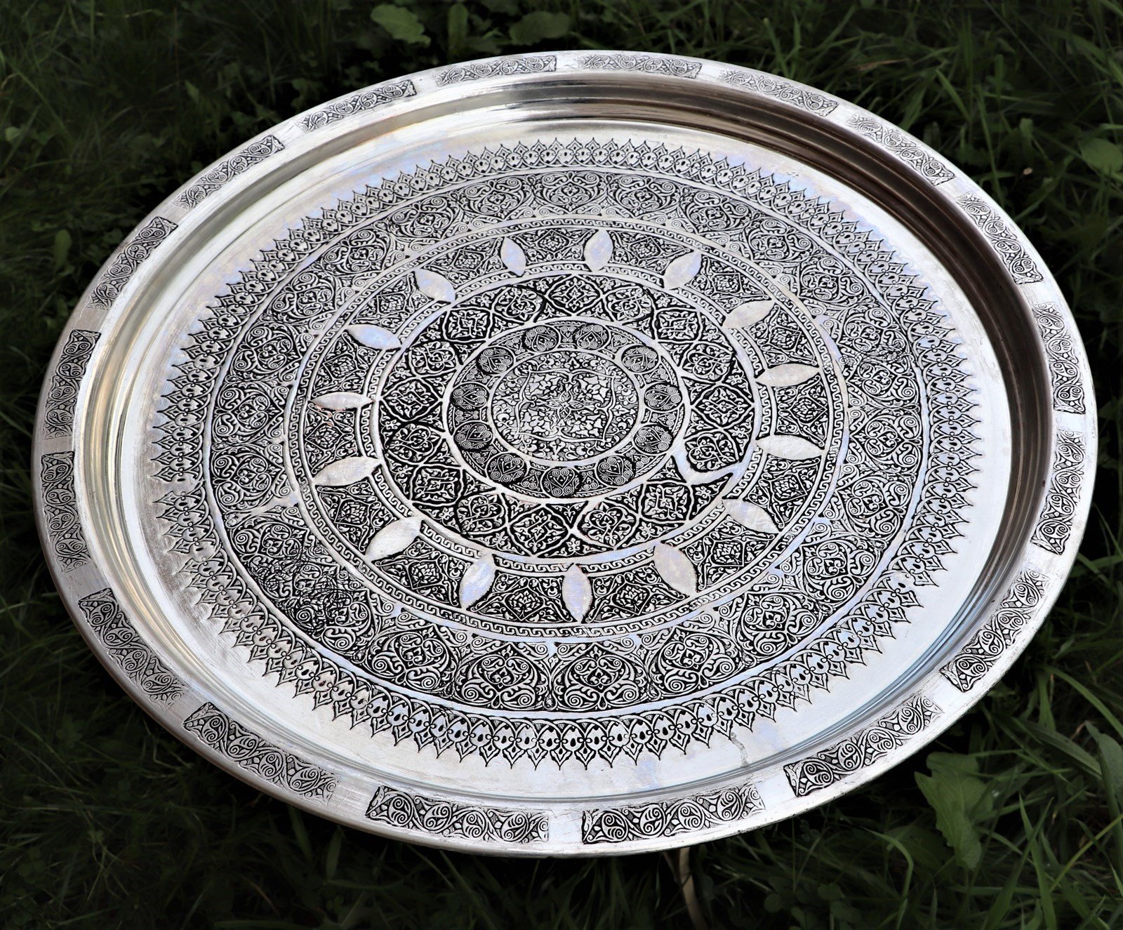 80 cm Kalaylı Bakır Sini