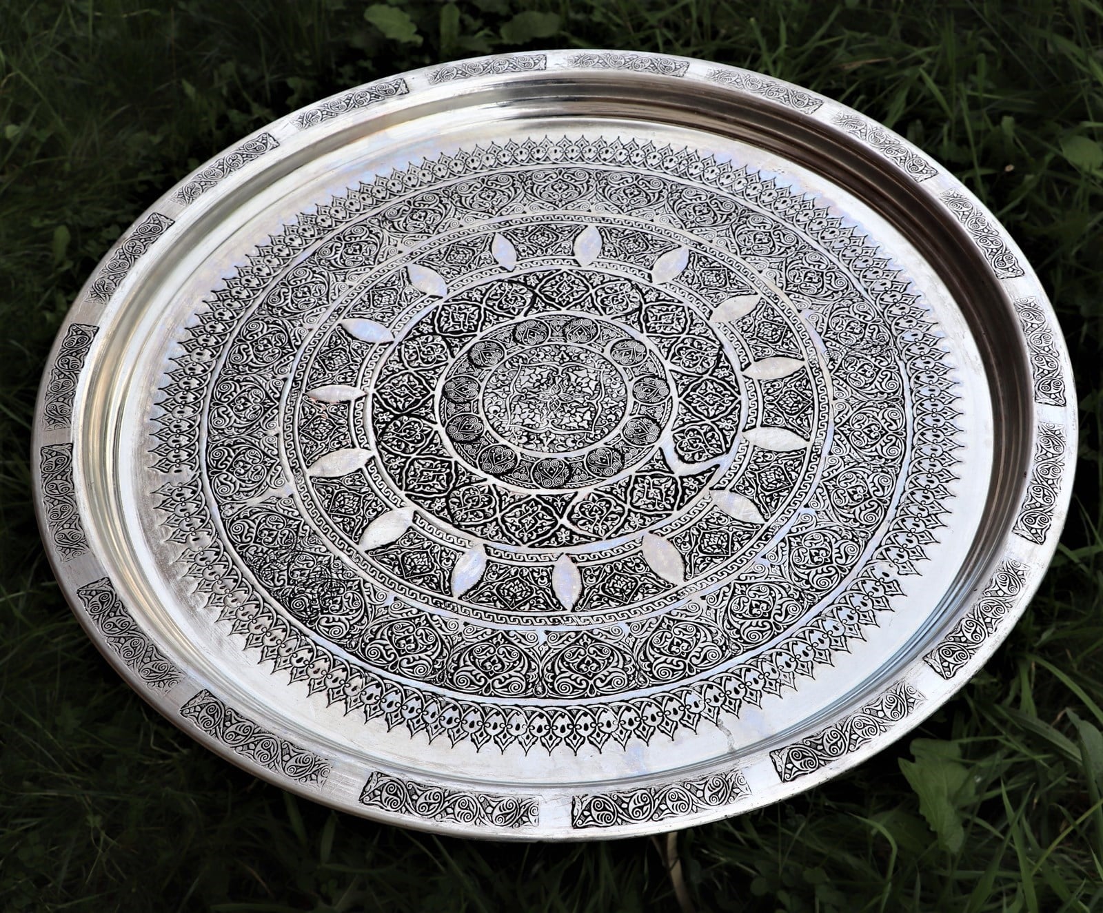 60 cm Kalaylı Bakır Sini