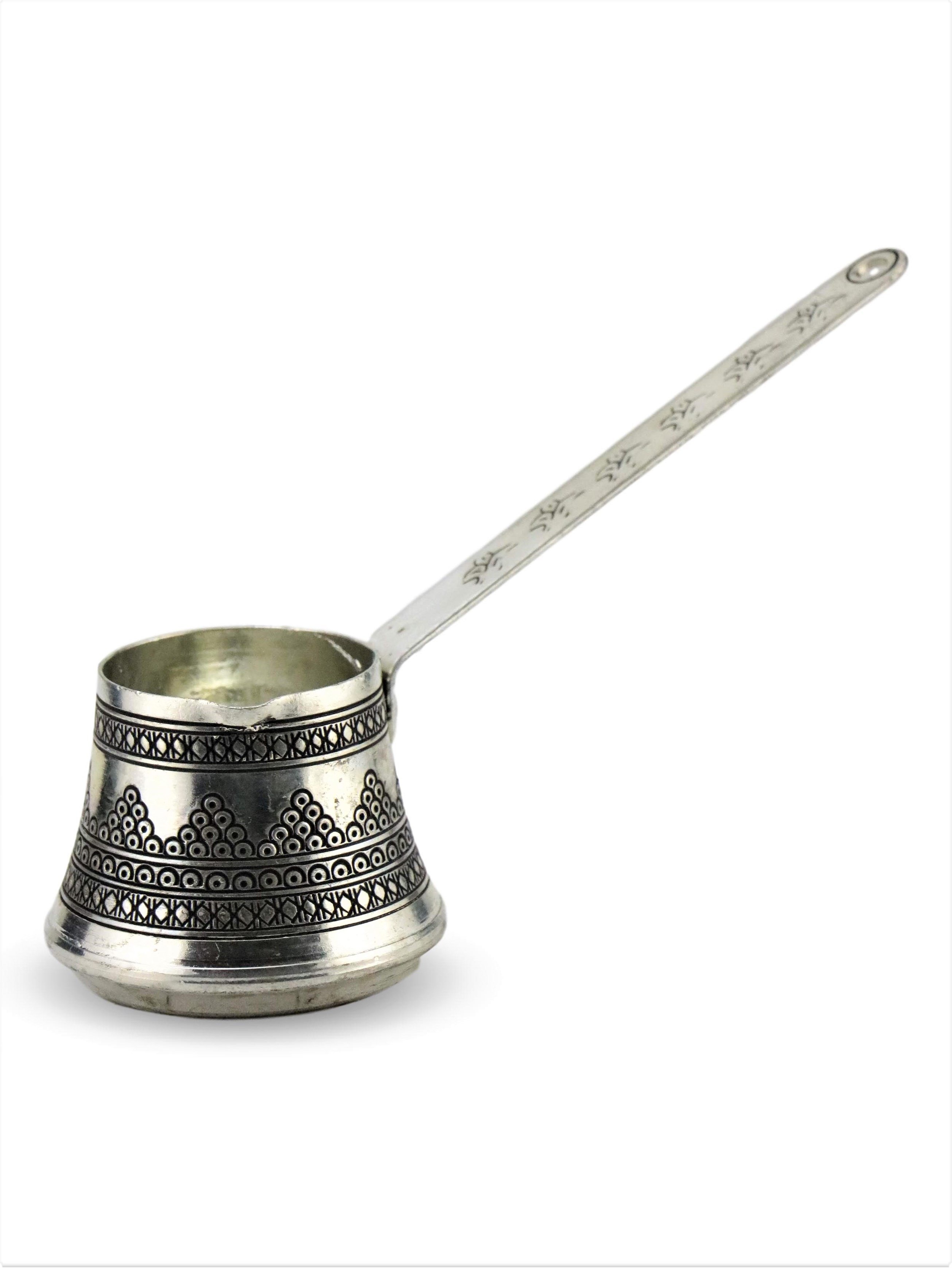 Üzümlü Kalın Bakır Cezve 3 Fincanlık