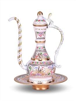 Bakır GügümSonay BakırcılıkGül Çiçek Royal Küçük Dekoratif Bakır ibrik