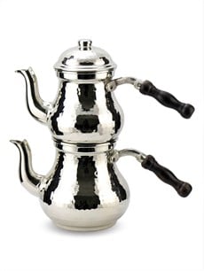 Kalın Dövme Küçük Armut Bakır Çaydanlık