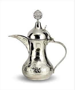 Bakır ÇaydanlıkSonay BakırcılıkMırra Küçük Boy Nikel Kaplama Bakır Arap Çaydanlık Sütlük 300 ml
