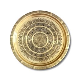 55 cm Sarı Pirinç Sini