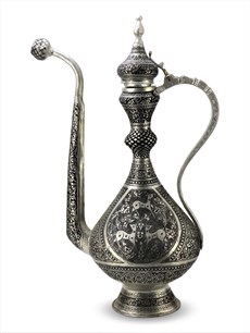 Bakır Gügüm ve İbriklerSonay BakırcılıkSultan Keski Kuş İşlemeli Antep Bakır ibrik