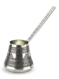 Bakır Cezve Sonay BakırcılıkÜzümlü Kalın Bakır Cezve 4 Fincanlık
