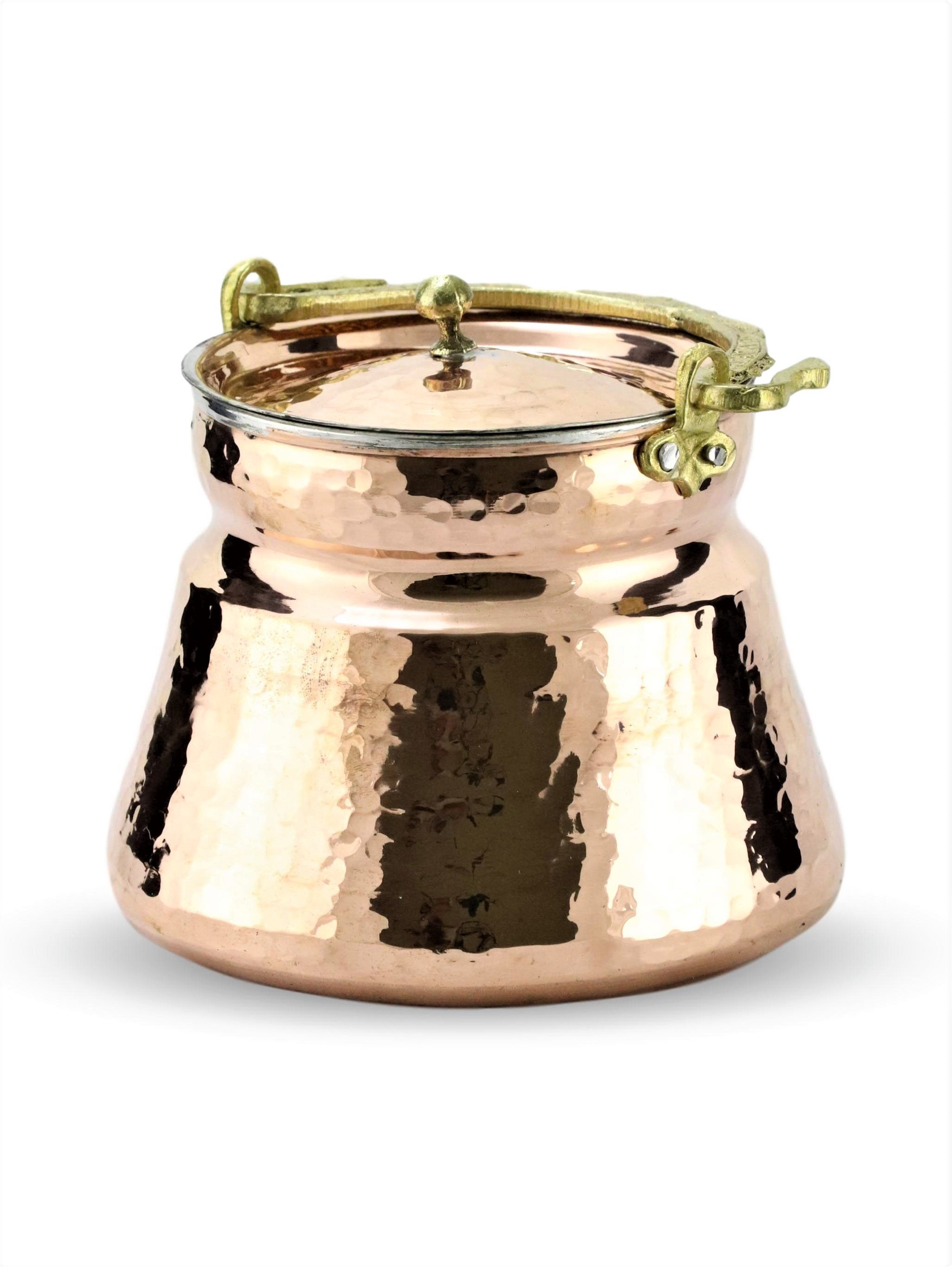 Bakır BakraçSonay BakırcılıkDövme Kırmızı Yoğurt Bakır Bakraç 1 LT