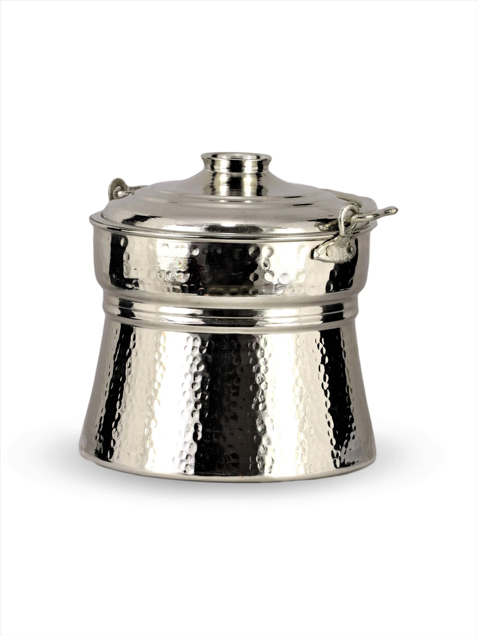 Bakır BakraçSonay BakırcılıkKalın Nikel Kaplama Dövme Yoğurt Bakır Bakraç 4,5 LT