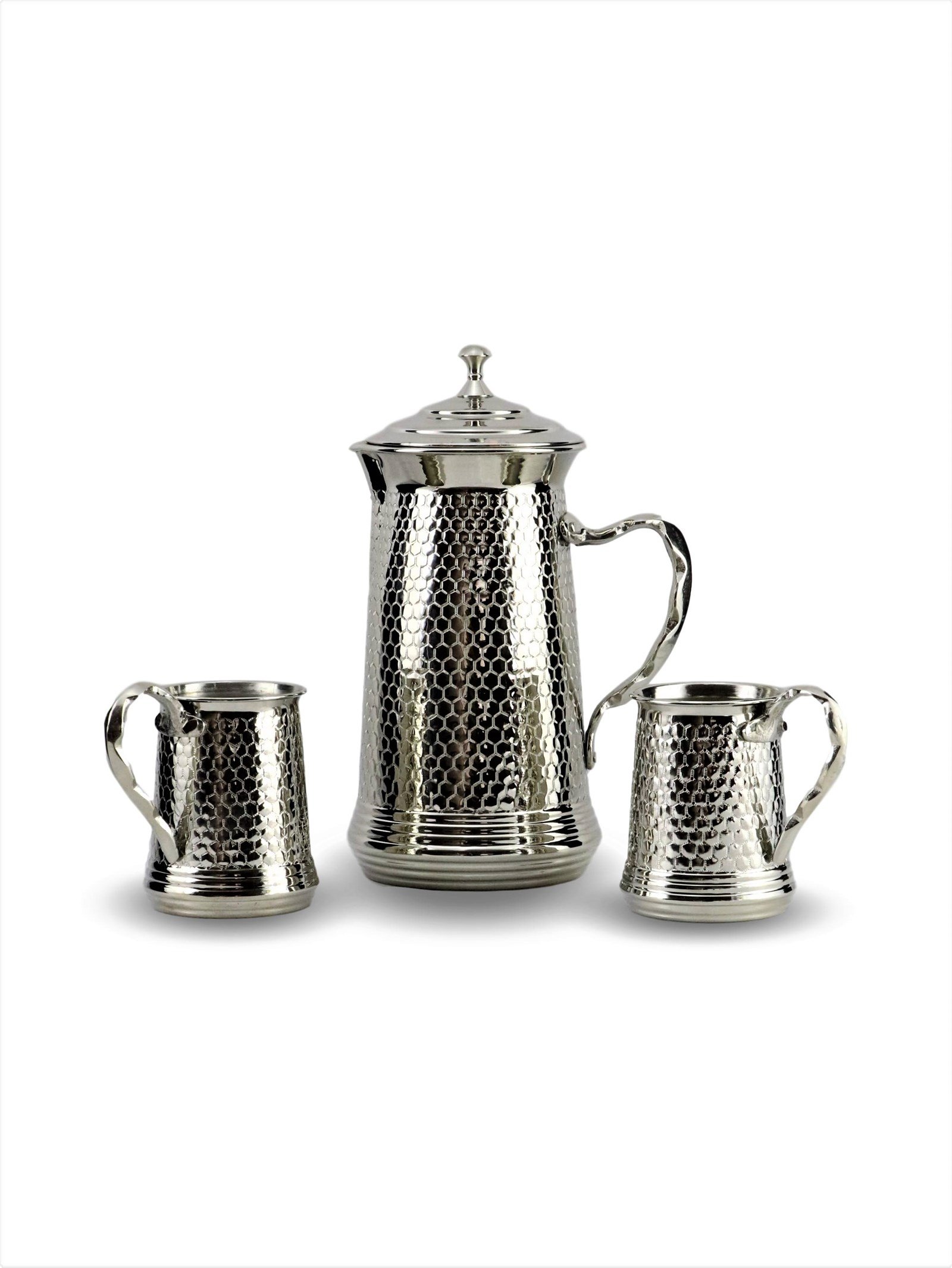 Bakır SürahiSonay BakırcılıkPetekli Keski Nikelli Bakır Sürahi Takımı