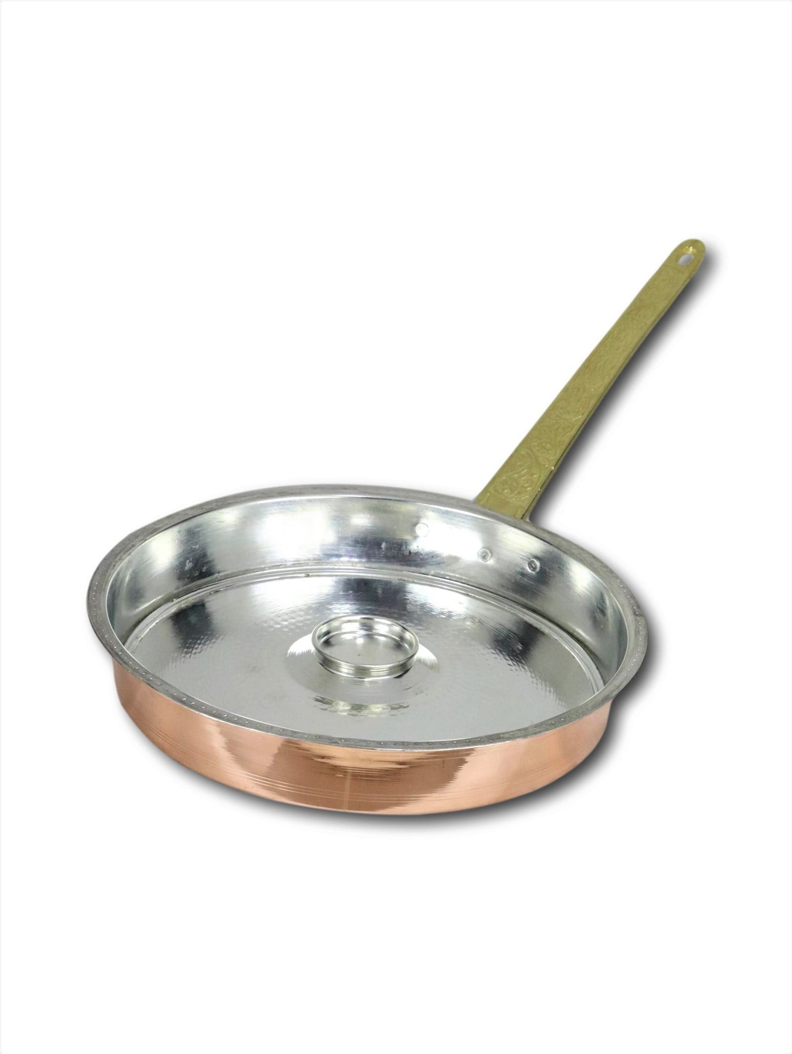 Copper CookwareSonay BakırcılıkYeni Kalın Trabzon Hamsi ve Balık Bakır Tavası 1,2 mm Kalın 33 cm