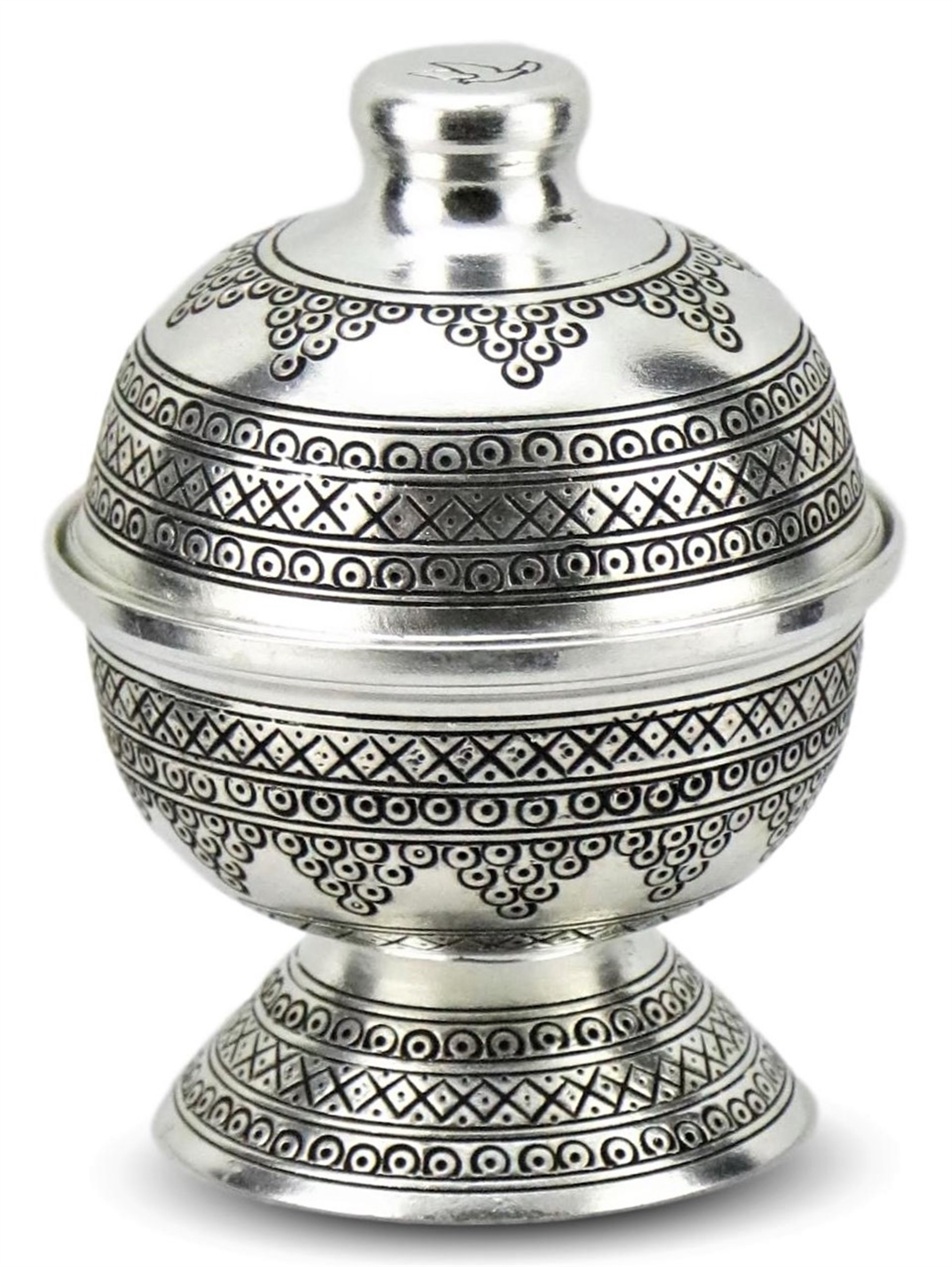 Zımbalı Eskitme Bakır Şekerlik