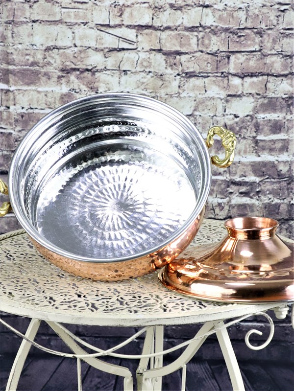 Hammered Copper Chef Pan - TurkishBOX Wholesale