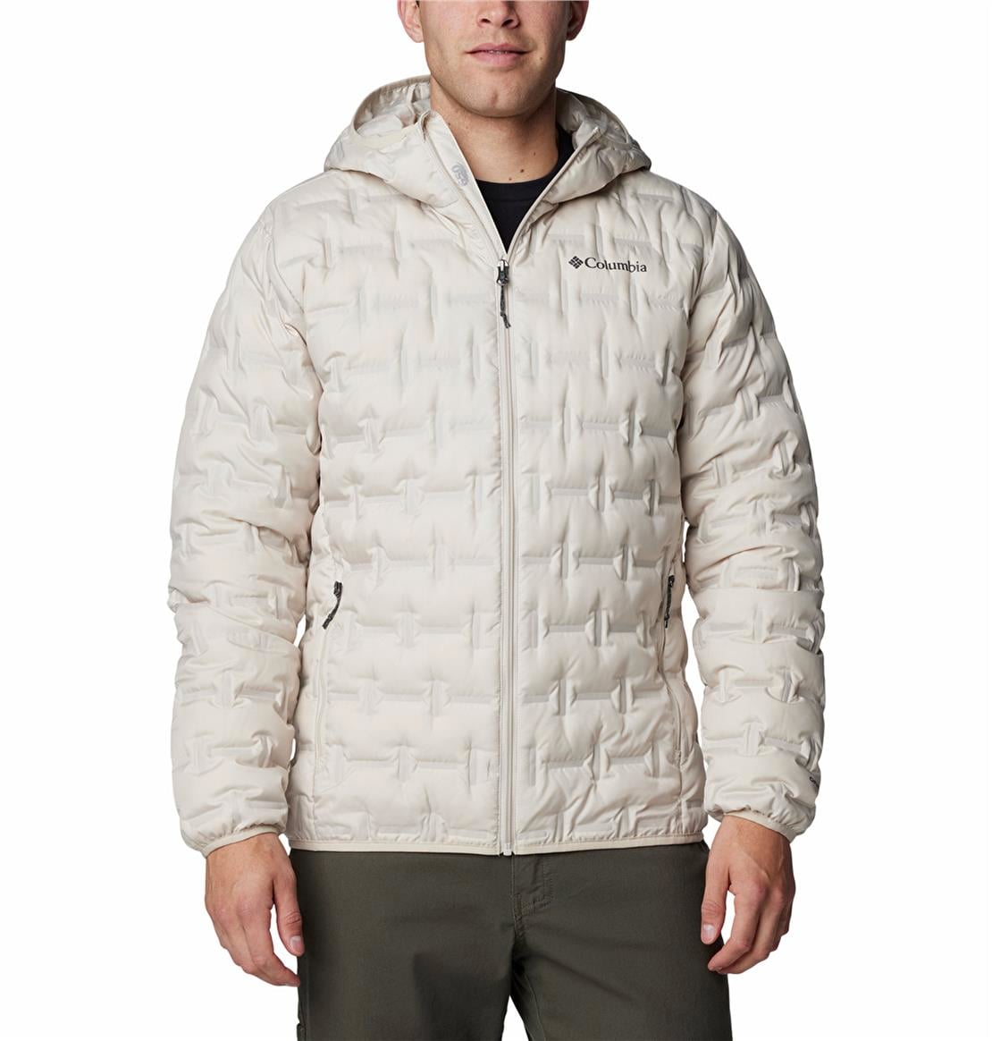 COLUMBIA Delta Ridge II Down Kapüşonlu Erkek Kaz Tüyü Mont Ceket Mont Modeli Ceket Mont