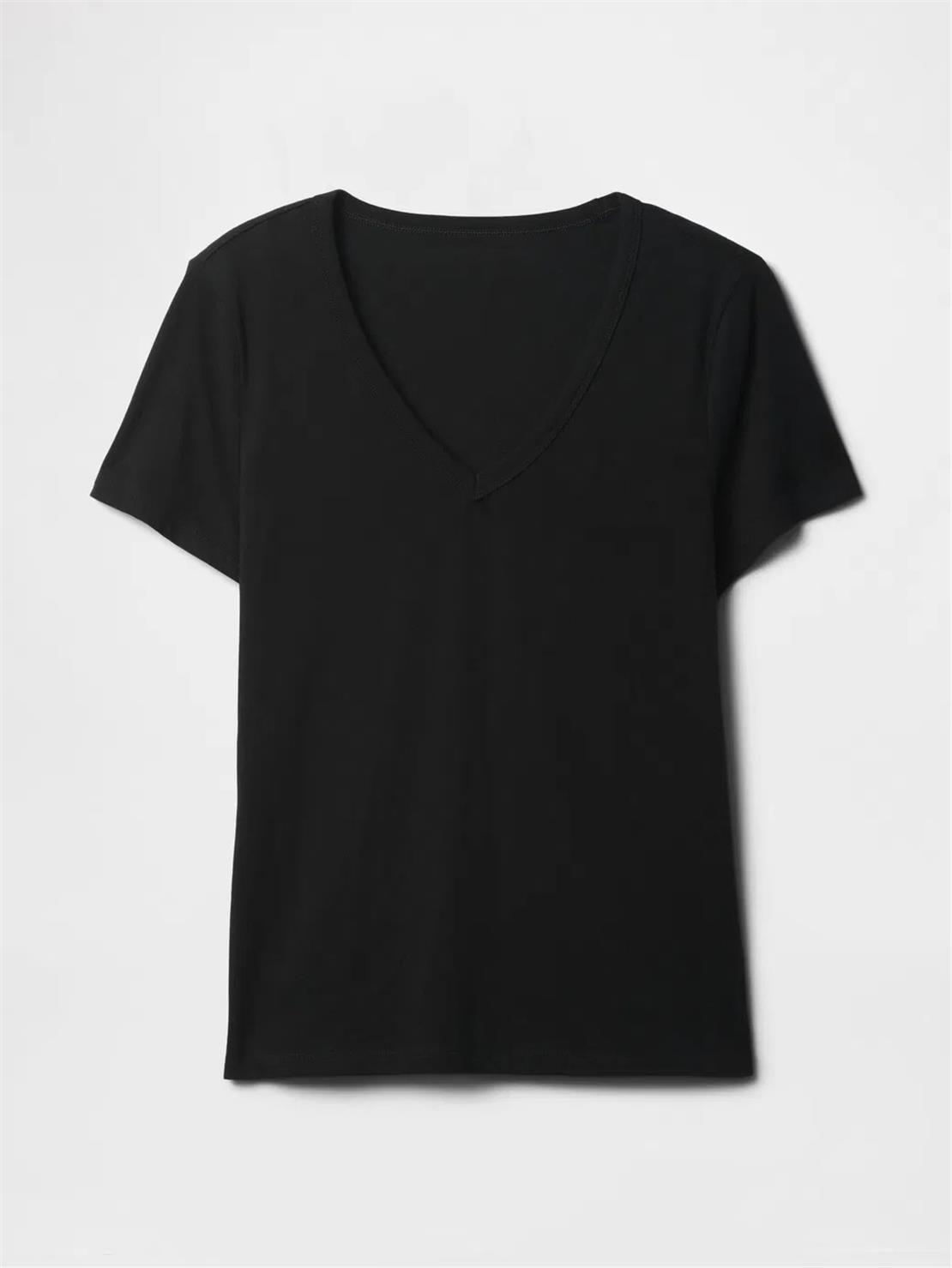 GAP V-SS FAV V SOLID Tişört Modeli KADIN