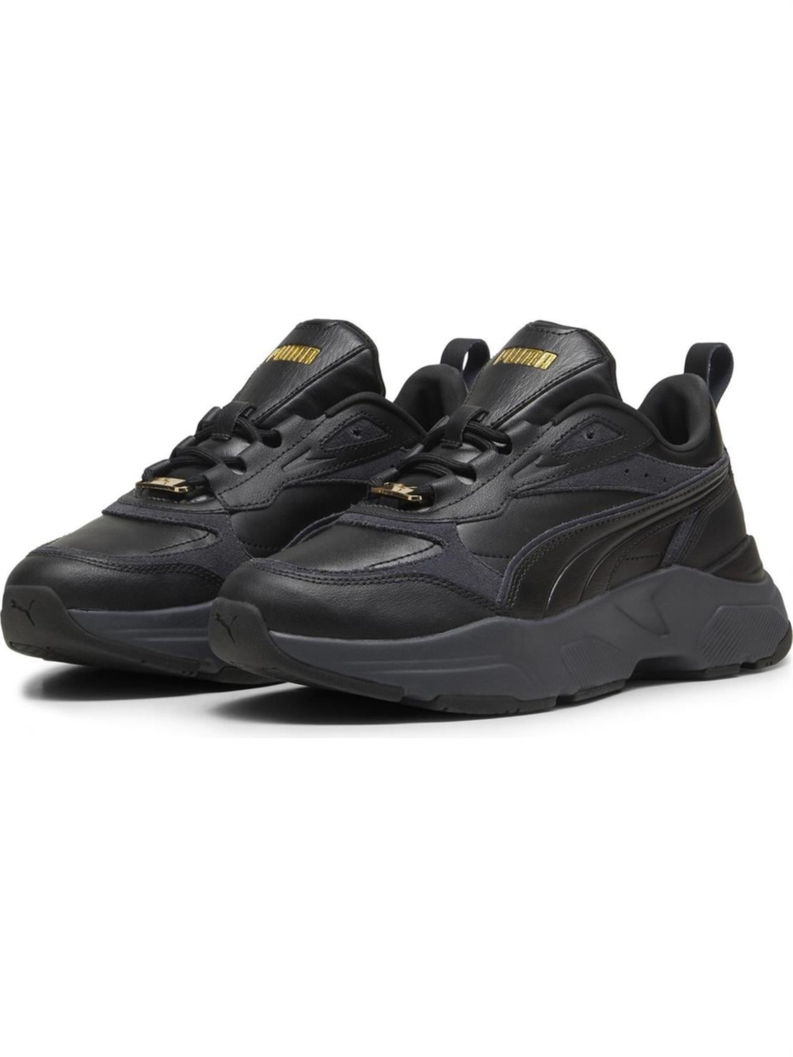 PUMA Cassia Lux-PUMA Black-Strong Gray-PUMA Gold Günlük Spor Ayakkabısı Modeli KADIN