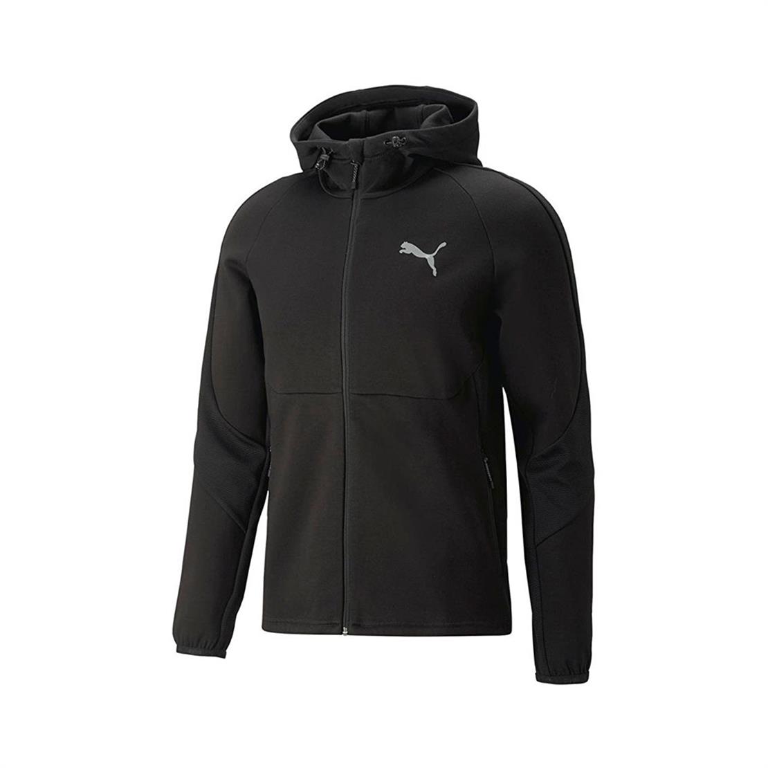 PUMA EVOSTRIPE FZ Hoodie DK-PUMA Black Sweatshirt Modeli Sweatshirt