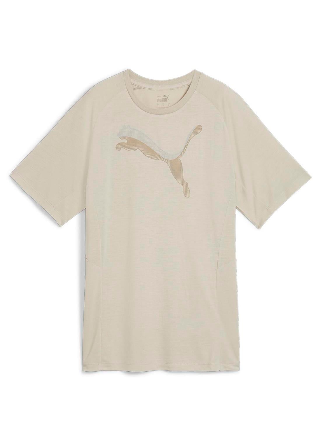 PUMA EVOSTRIPE Tee-Desert Dust Tişört Modeli KADIN