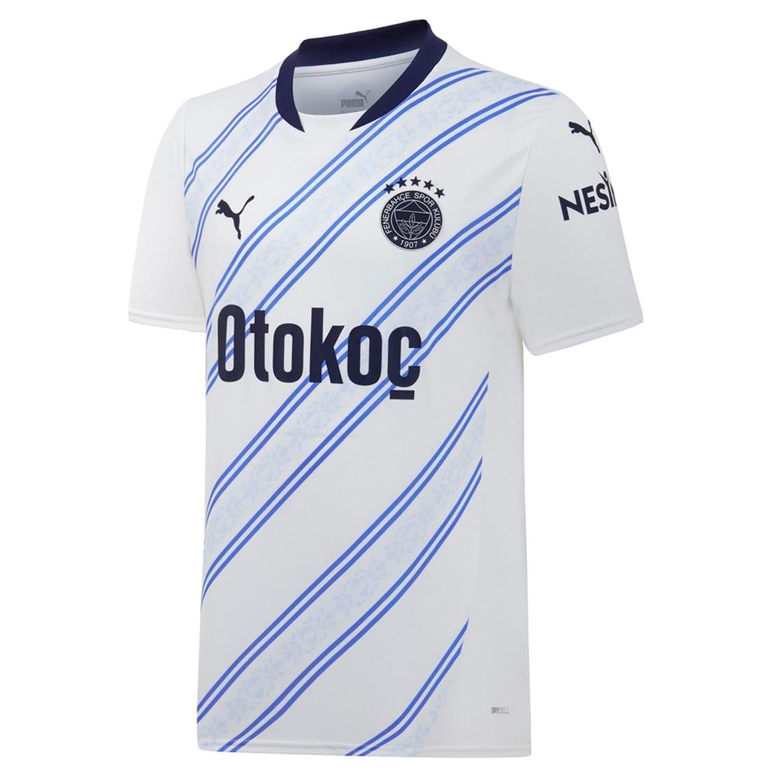 PUMA FSK Away Jersey Replica-PUMA White-Dusky Blue Forma Modeli Forma
