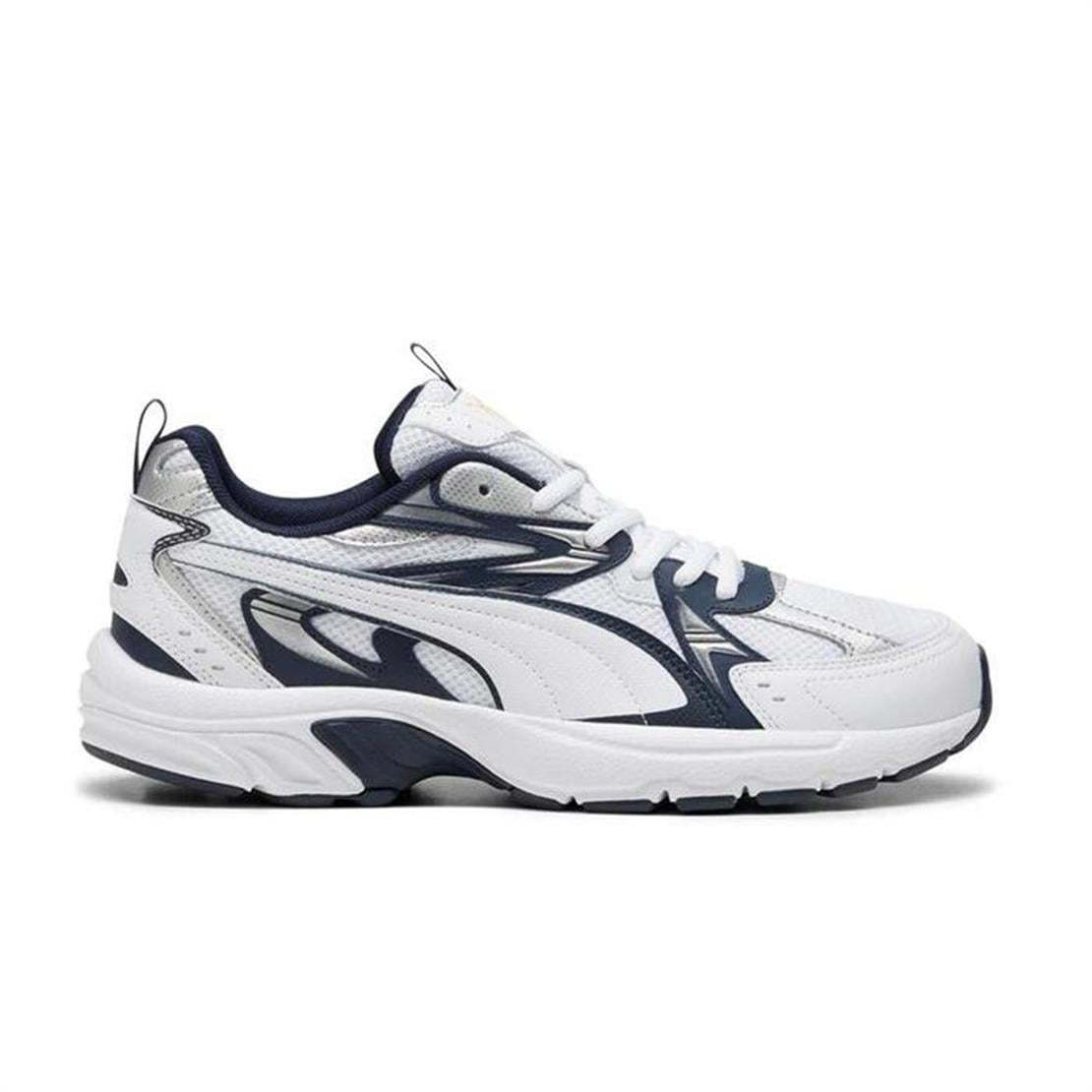 PUMA Milenio Tech-Club Navy-White-PUMA Silver Günlük Spor Modeli Günlük Spor