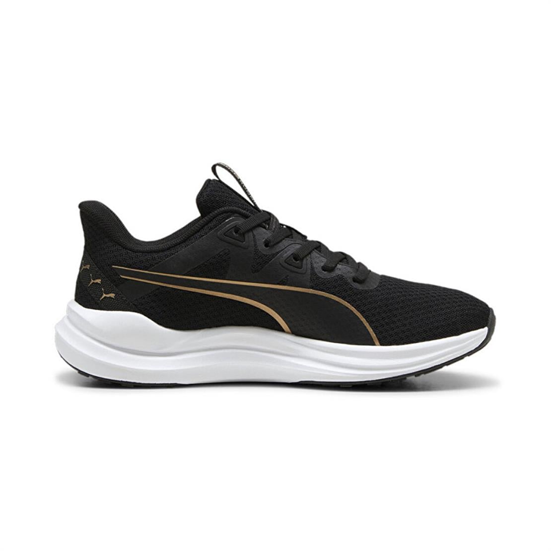 PUMA Reflect Lite-PUMA Black-PUMA Gold Koşu Modeli Koşu