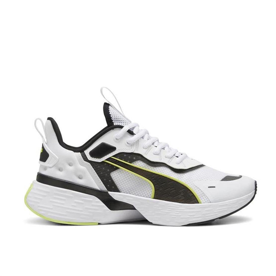 PUMA Softride Sway-White-Black-Lime Pow Koşu Modeli Koşu