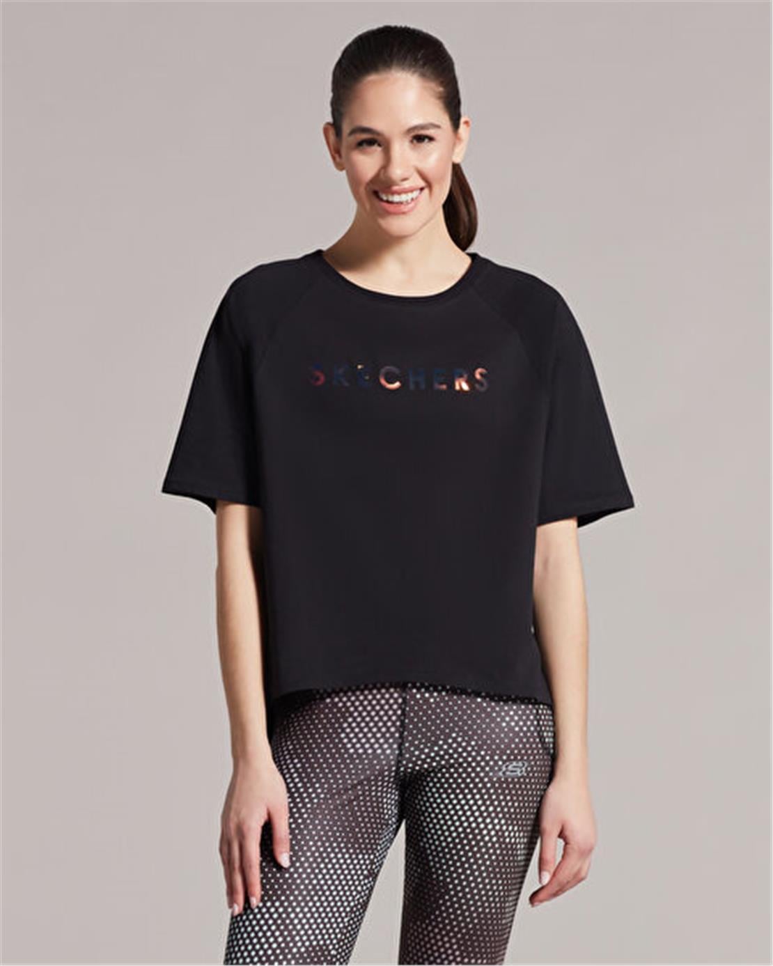 SKECHERS W Graphic Tee Crew Neck T-Shirt