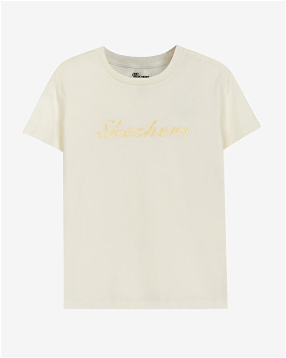 SKECHERS W Graphic Tee Shiny Logo T-Shirt