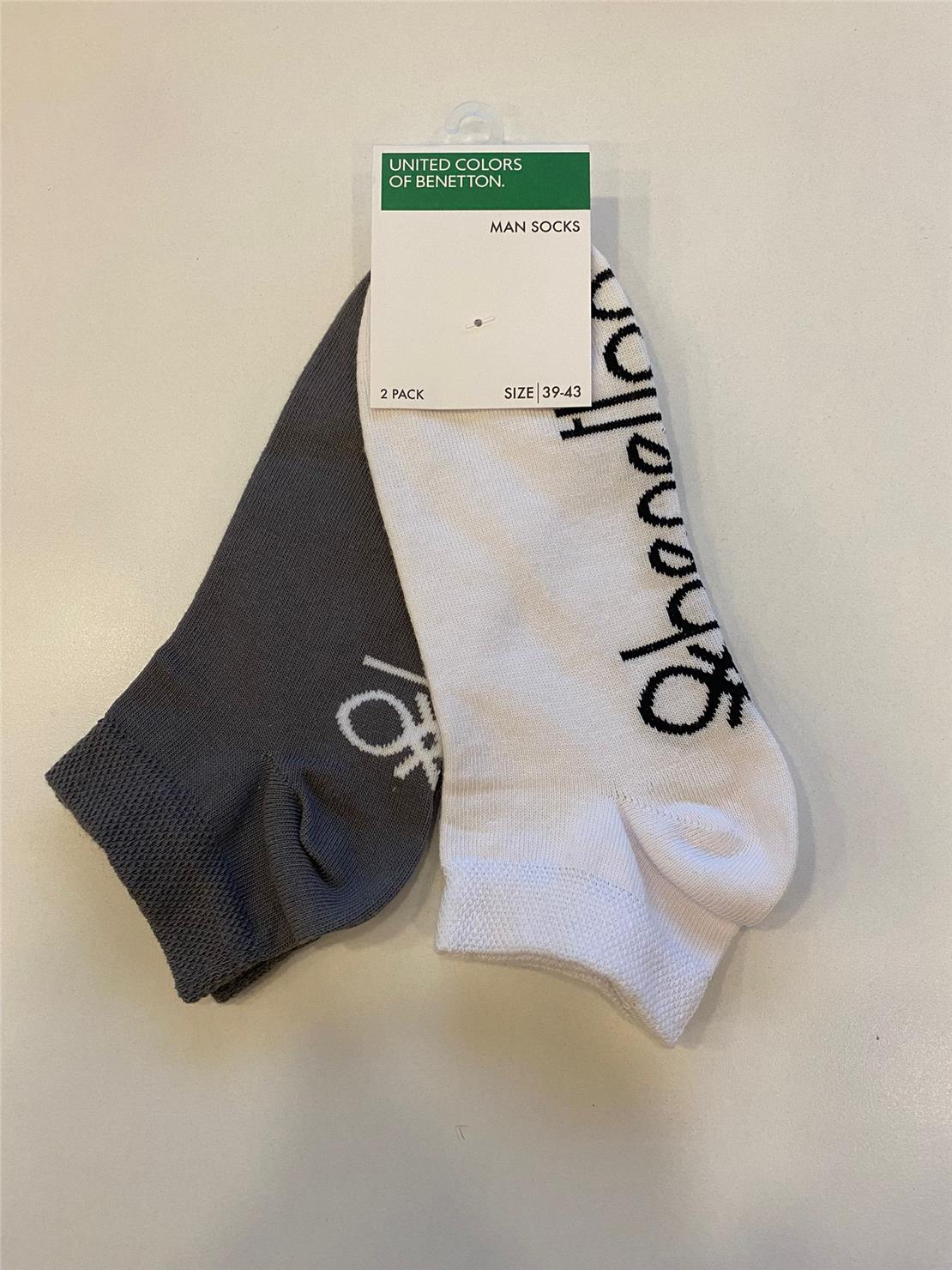 BENETTON BNT-M24012 BENETTON ERKEK ÇORAP KISA