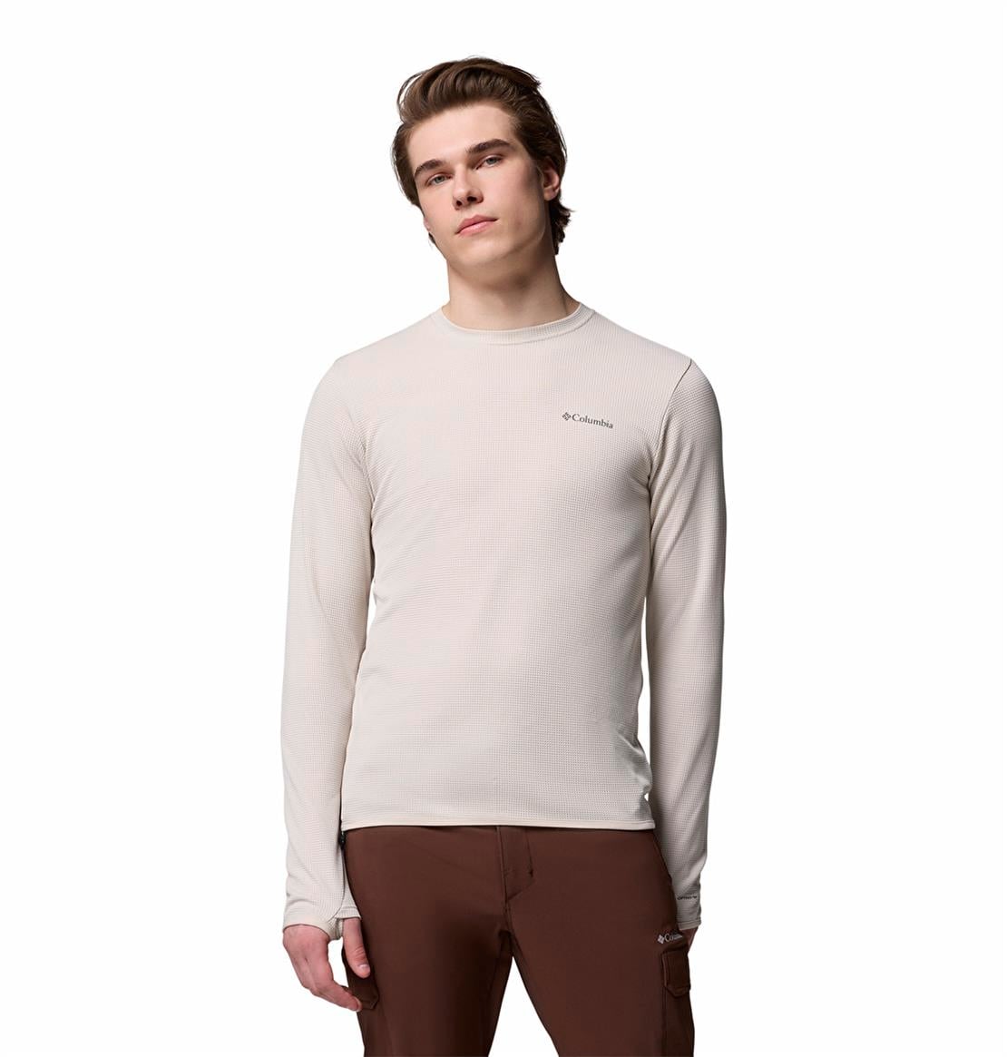 COLUMBIA AO9975 TECH TRAIL UTILITY WARM LS CREW Tişört Modeli ERKEK