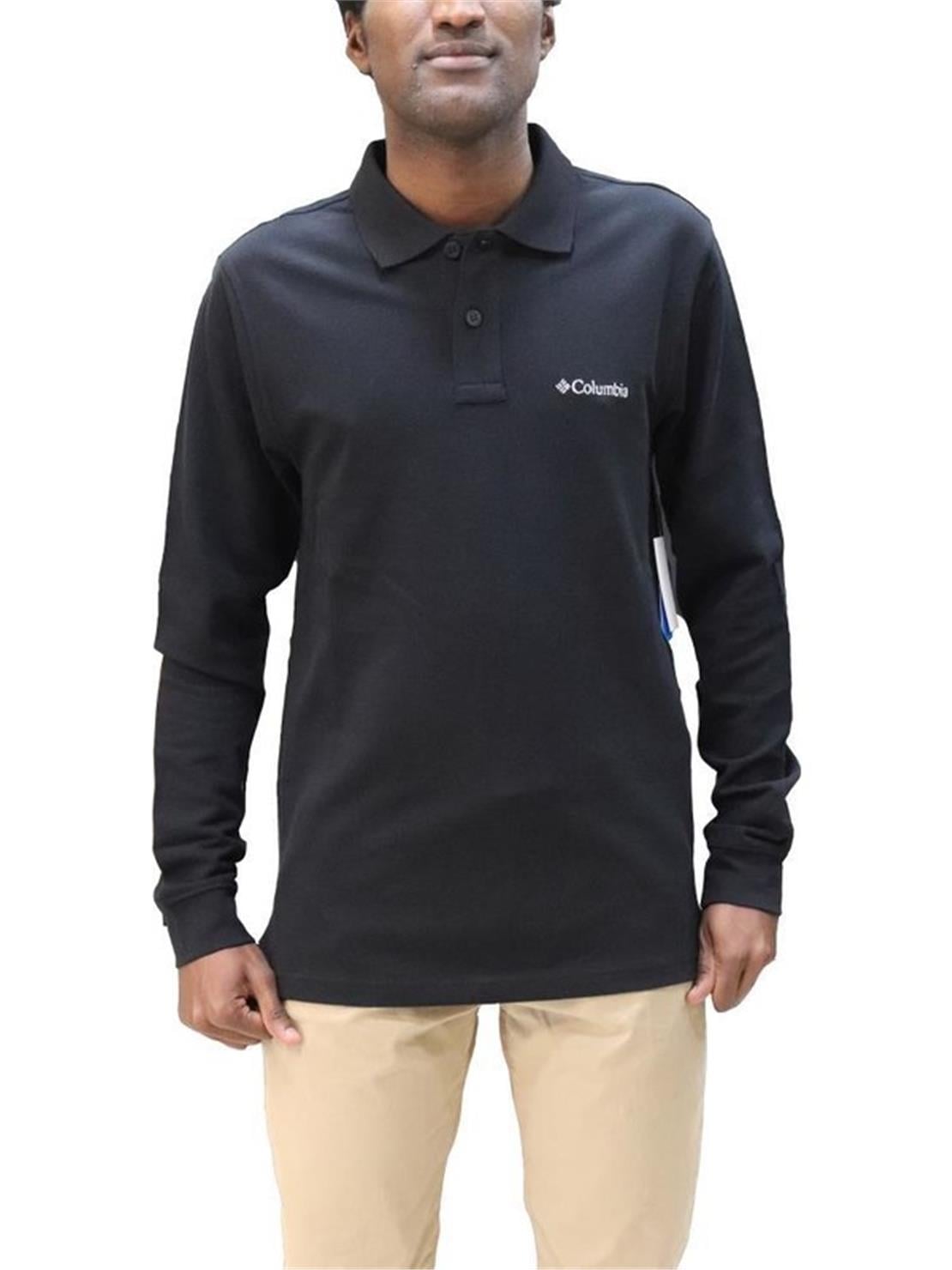 COLUMBIA CS0099 CSC M CASCADE RANGE SOLID LS POLO