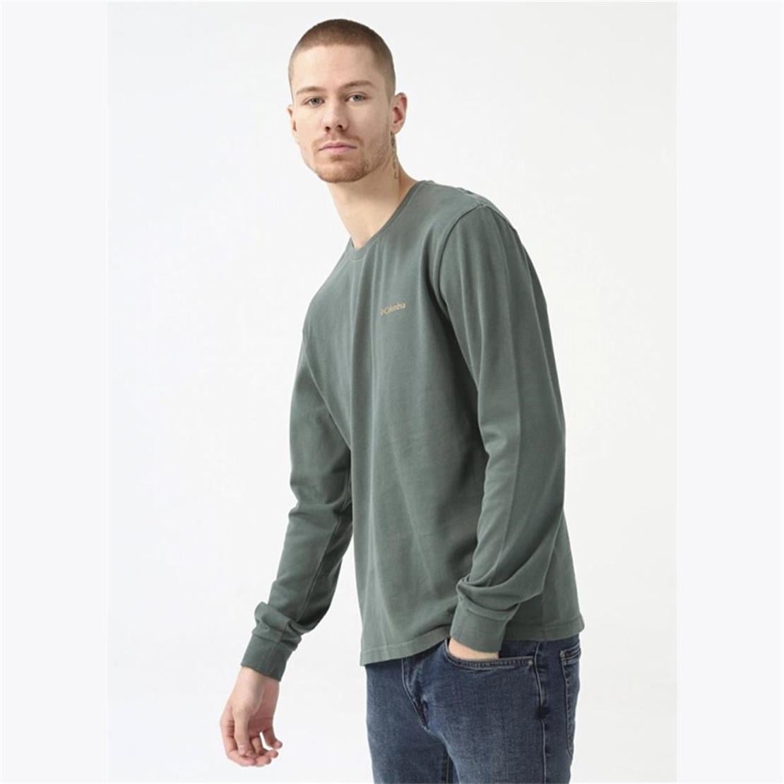 COLUMBIA CS0158 CSC M BASIC SM LOGO BRUSHED LS TEE