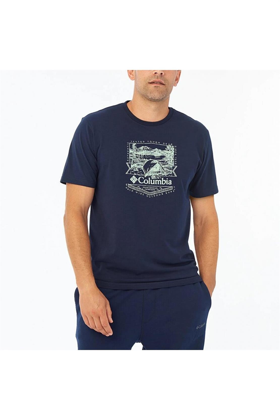COLUMBIA CS0232 CSC M LAKESIDE BADGE SS TEE